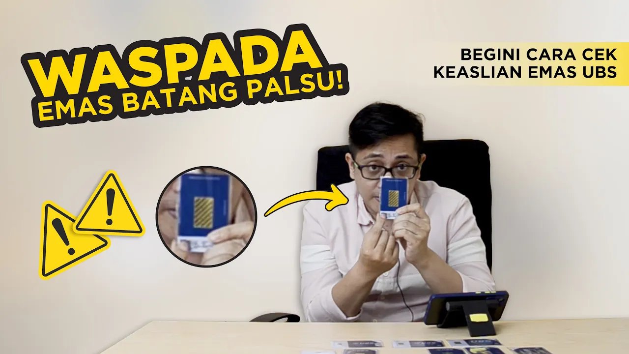 Cara Mengecek Keaslian Emas Batang UBS. Cek K...