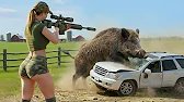 Hunter Stops a Rampaging Wild Boar with Perfect Shots | Dangerous Moments