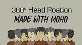 How to create and rig 360 degree head turn in Moho