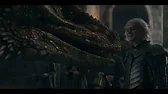 Rhaenys talking to Meleys and Sunfyre nuzzling Aegon before they both fly off to Rook's Rest