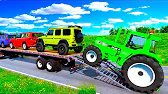 Flatbed Truck McQueen | Transportation with Truck - Pothole vs Car #40 | BeamNG.Drive Gameplay