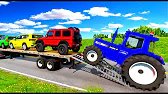 Flatbed Truck McQueen | Transportation with Truck - Pothole vs Car #30 | BeamNG.Drive Gameplay
