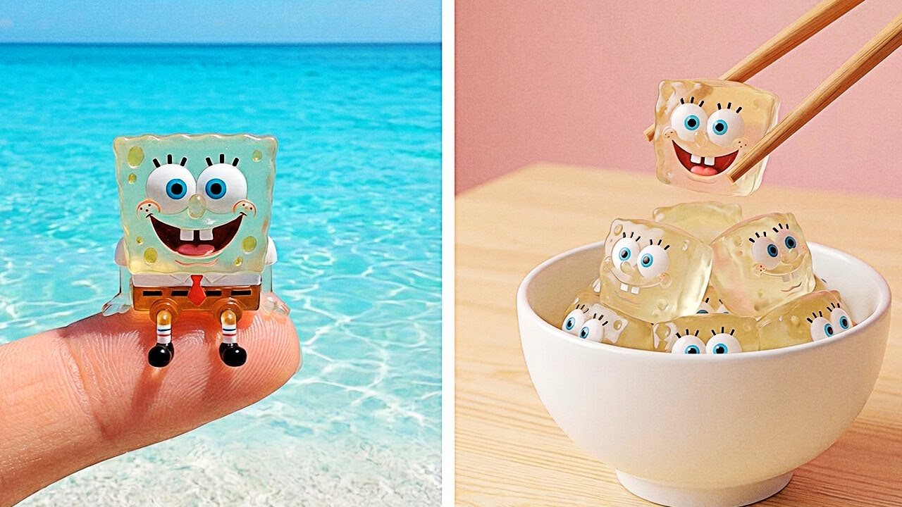 DIY Sweets or SpongeBob Paper Crafts? Cute Gamebook Adventure With Candy Fun 🍬🌊