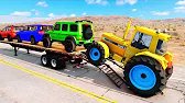 Flatbed Truck McQueen | Transportation with Truck - Pothole vs Car #25 | BeamNG.Drive Gameplay