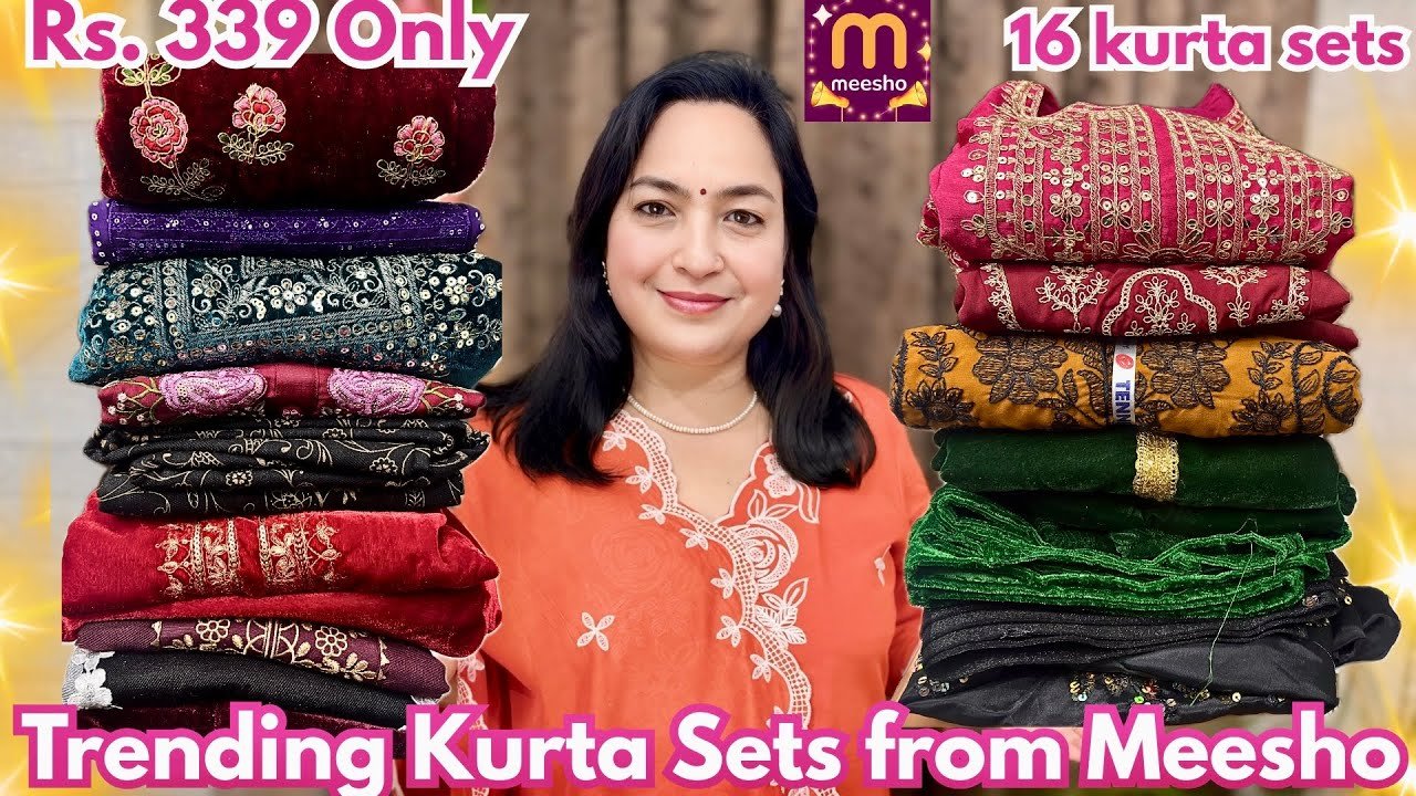 🤩Meesho’s Trending kurta sets #meeshofinds #...