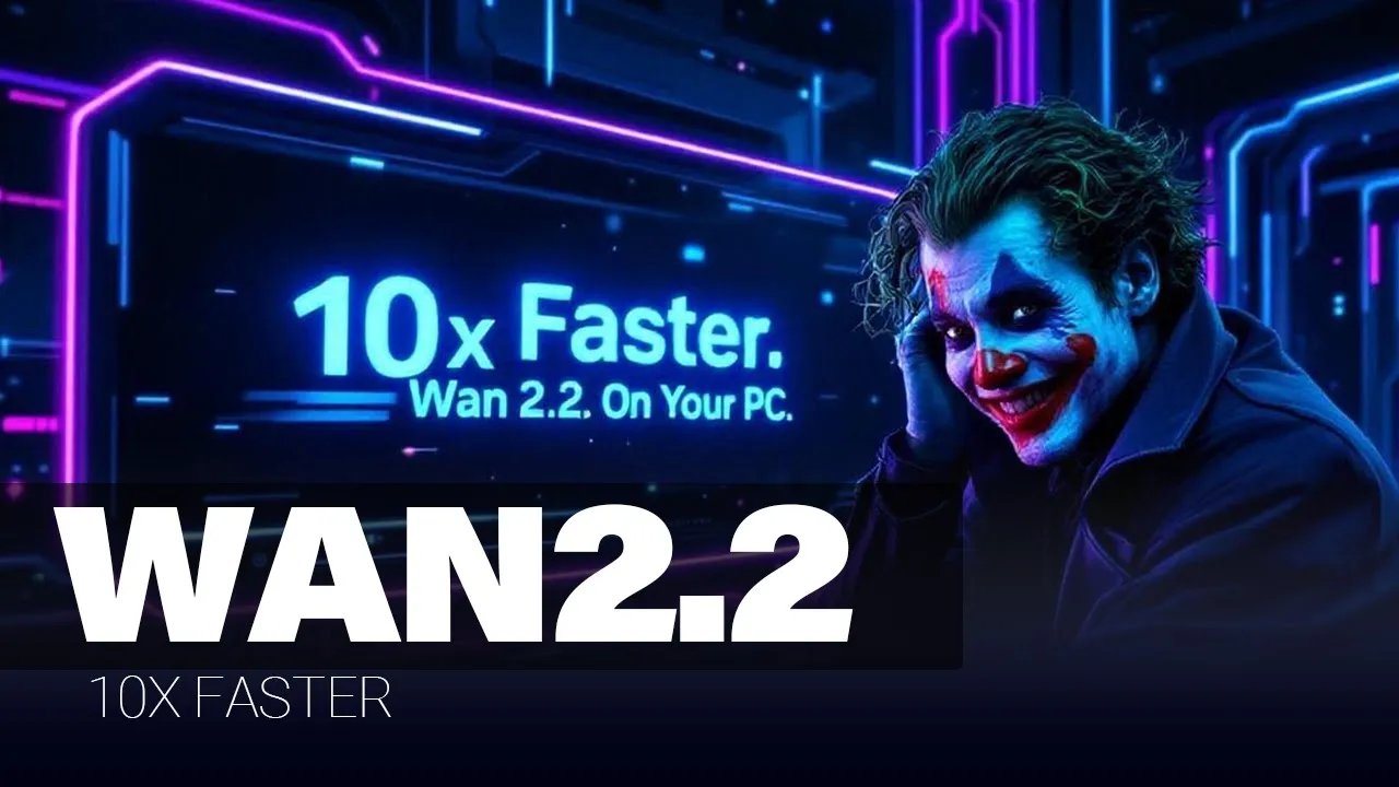 10× Faster Wan 2.2 in ComfyUI – Text to Video & Image to Video