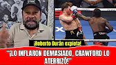 💥Así REACCIONÓ Manos de Piedra Durán a la HUMILLANTE DERROTA de Canelo Alvarez ante Terence Crawford