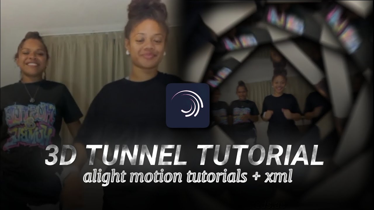 3D TUNNEL TUTORIAL | ALIGHT MOTION TUTORIAL+XML.