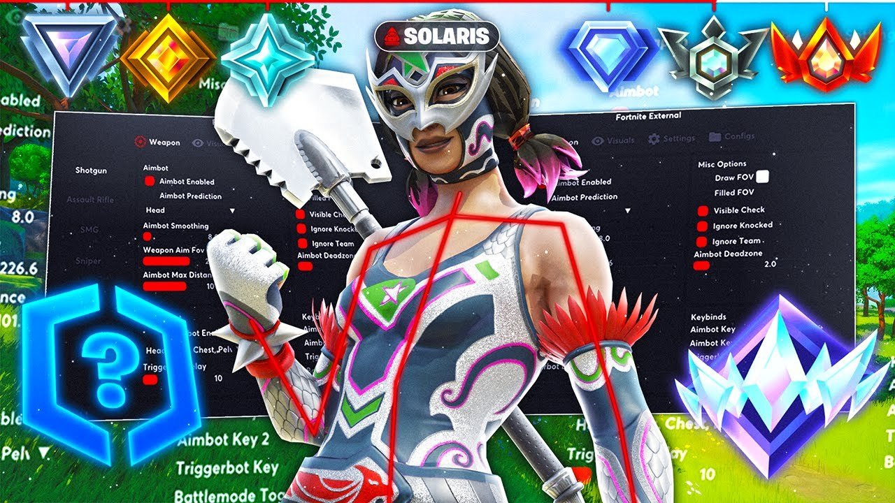 Using Fortnite Cheats To Speed run From Unranked To UNREAL In Ranked Reload... (Slurp Swamp)