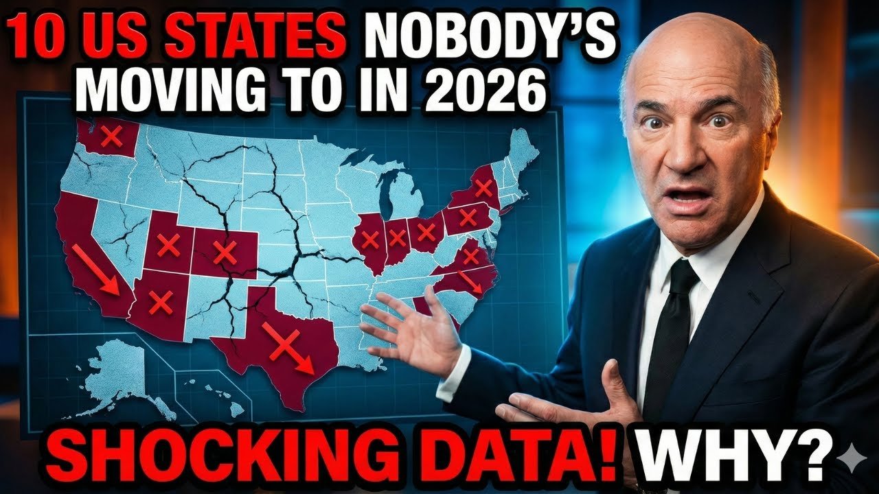 Kevin O'Leary : 10 US States With Lowest Migration in 2026: Why Nobody's Moving There