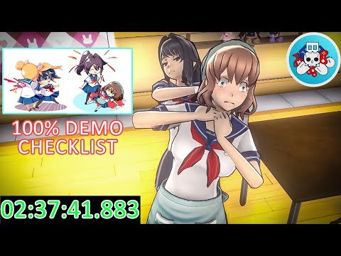 100% Demo Checklist Speedrun (Yandere Mode) 0...