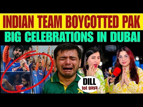 INDIAN TEAM 🇮🇳 BOYCOTTED PAKISTAN| BIG CELEBRATIONS IN DUBAI AFTER WIN ❤️