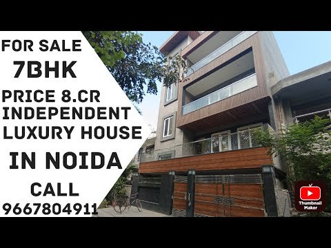 For Sale 7bhk size 170sq mt Luxury House In Noida Near golf course Metro cont- 9667804911.