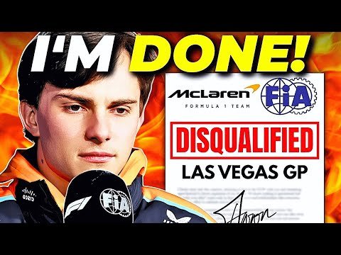 Piastri Drops HUGE BOMBSHELL on Mclaren with SHOCKING STATEMENT After Las Vegas GP DISQUALIFICATION!