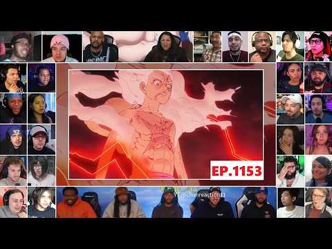 [4K] Joyboy Haki 🔥!! One Piece Episode 1153 MEGA Reaction Mashup - ワンピース 1153話 海外の反応