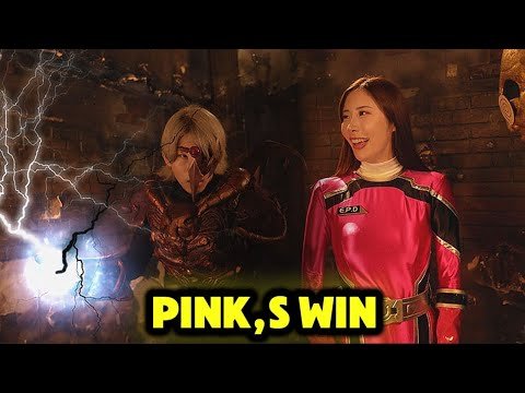 Superheroine Gao Pink Battle Epick Evil Oruku The Pink's Win