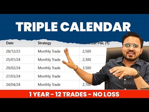 TRIPLE CALENDAR SPREAD BIG RANGE STRATEGY || ...