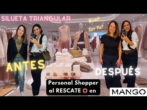 This is how she changed her look in 1 hour! Before and After with Personal Shopper at MANGO ✨