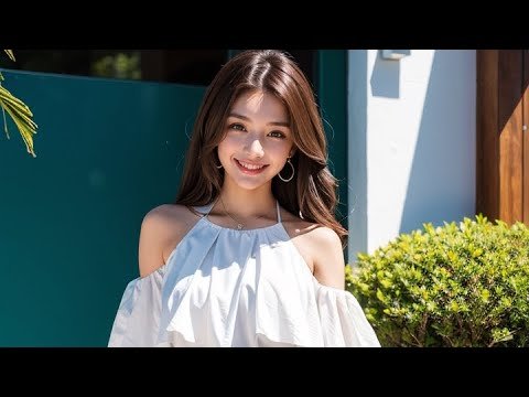 ☀️ Sun-Drenched Streets | AI美女優那（Yuna）ミュージックスライドショー 🌸 새 희망의 멜로디 ✨