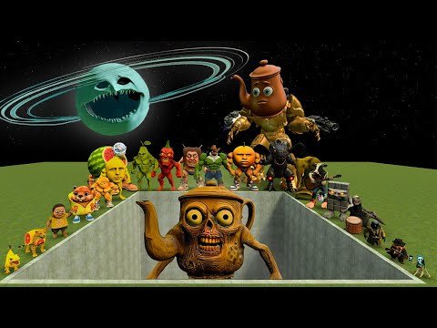 ALL NEW ITALIAN AI BRAINROT MEMES VS THE GIANT PIT WITH TA TA TA TA SAHUR ZOMBIE! - Garry's Mod