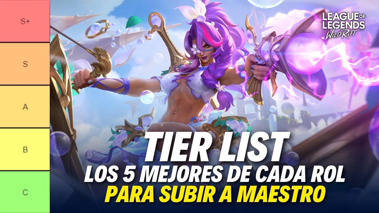TIER LIST PARCHE 6.2J DE WILD RIFT: LOS 5 MEJORES CAMPEONES DE CADA ROL PARA SUBIR A MAESTRO