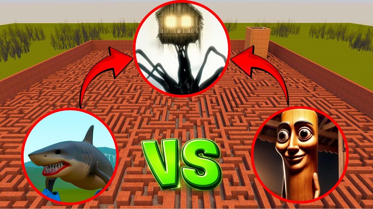 TUNG TUNG SAHUR vs SCP-096 vs SONIC TAPES | Garry’s Mod Epic Battle