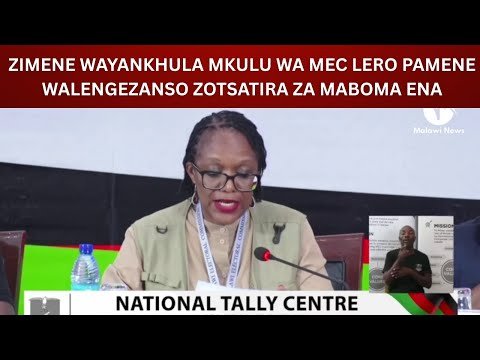 ZIMENE WAYANKHULA MKULU WA MEC LERO PAMENE WALENGEZANSO ZOTSATIRA ZA MABOMA ENA