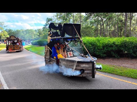 Spooktacular Halloween Golf Cart Parade at Disney’s Fort Wilderness! 🎃🚗