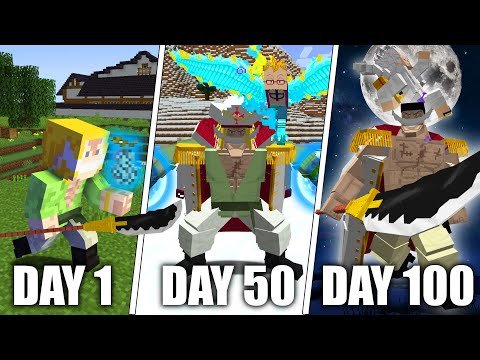 I Spent 100 DAYS To Create The STRONGEST Crew In Minecraft One Piece