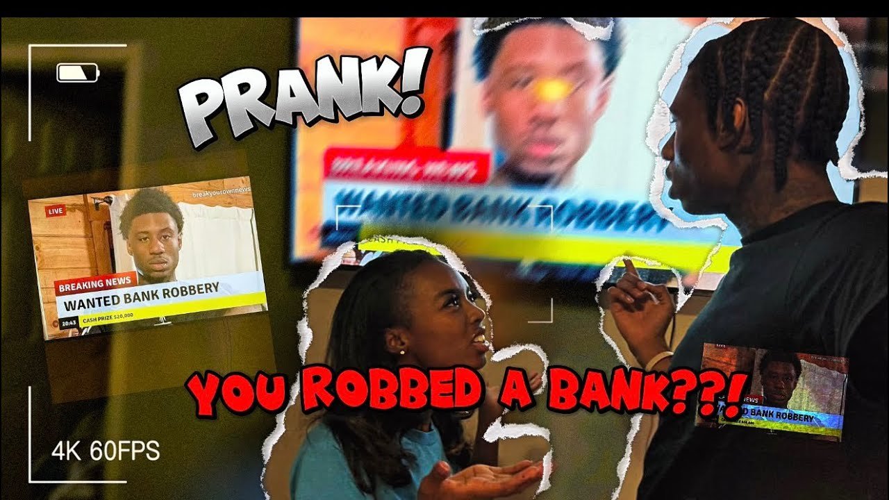 My bf is wanted for robbing a bank (VIRAL PRANK)