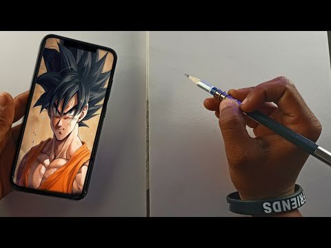 Super Saiyan Goku Drawing || How to draw Goku , Goku watercolour drawing 😱
