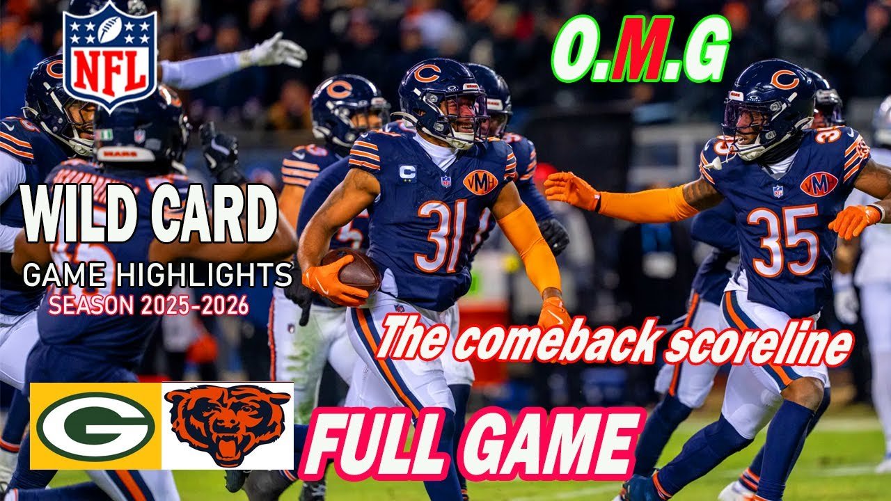 🔥 Bears Packers [PLAYOFF] FULL GAME Highlight...