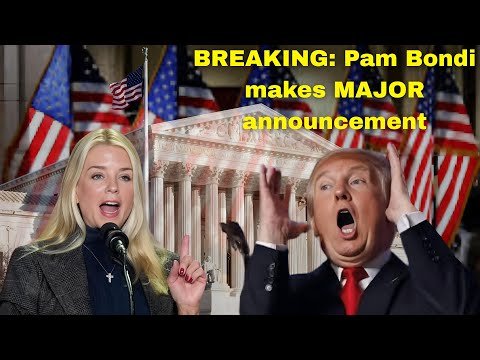 Pam Bondi’s BIG Announcement Sends Shockwaves...