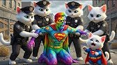 🧟😱 NO ESCAPE! Zombie Superman Breaks In ⚡ Little Kitten Trembles As Sirens Explode! | AI Cat Story