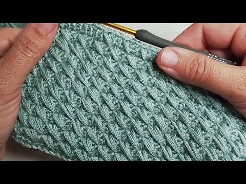 VERY EASY Crochet Pattern for Beginners! UNUSUAL Crochet Stitch for Baby Blanket, Bag and Scarf
