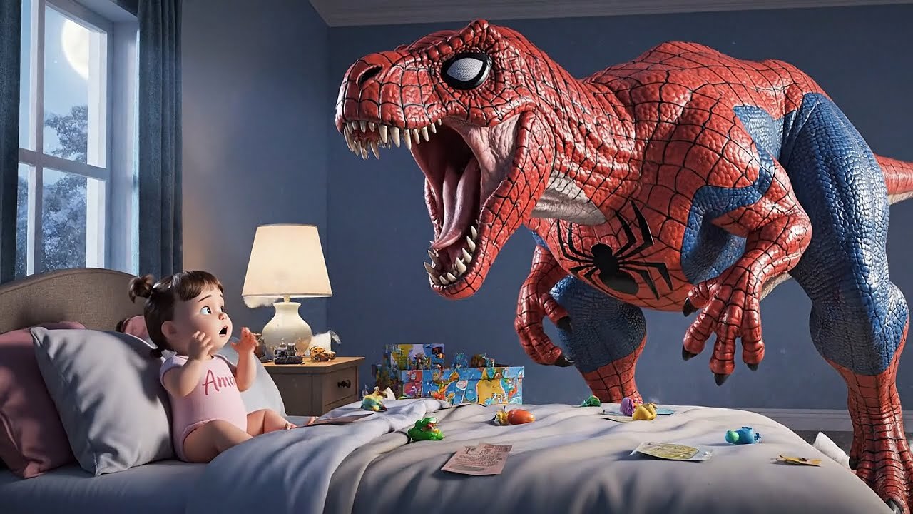 Dinosaur in My Bedroom | Don’t Be Scared! Dinosaurs Aren't Real | Baby Anna Kids Songs