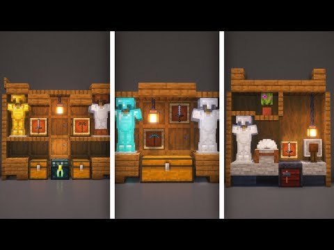 Minecraft - 4 Unique Storage Ideas + 1 Extra Build (TUTORIAL)