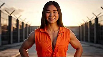 "Weak Prison Girl Goes to Gym" | Muscle Gain Fbb Story