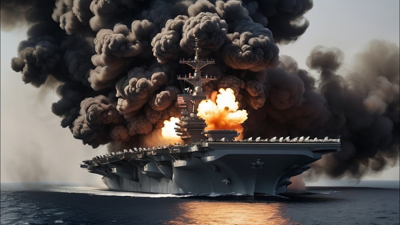 Today, Just Arrived in the Red Sea, US Aircraft Carrier Destroyed Russian Ka-52 Helico