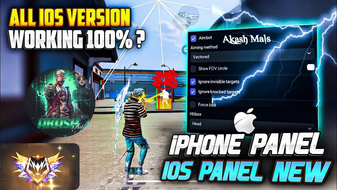 Free Fire IPhone Panel Ob50 || Panel For Mobi...