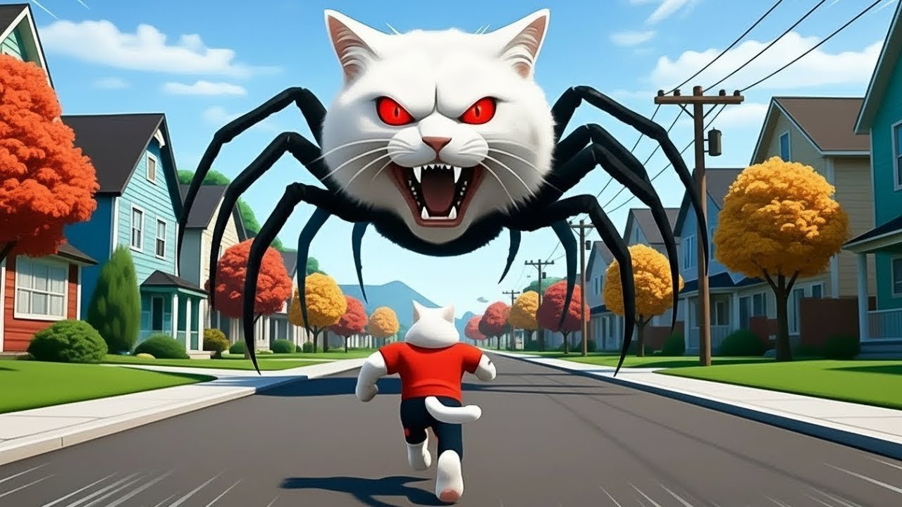 🐱🕷️✨ The Kitten and the Spider’s Magical Moment 🌙 | Cat Story