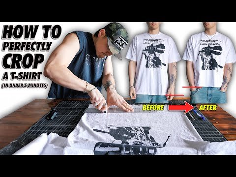 How to Perfectly Crop a Shirt | 4 Minute Tutorial