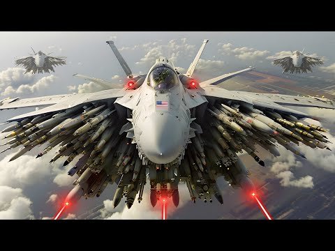 15 minutes ago! US F 22 stealth fighter jets destroy 350 Korean and Russian armored tanks