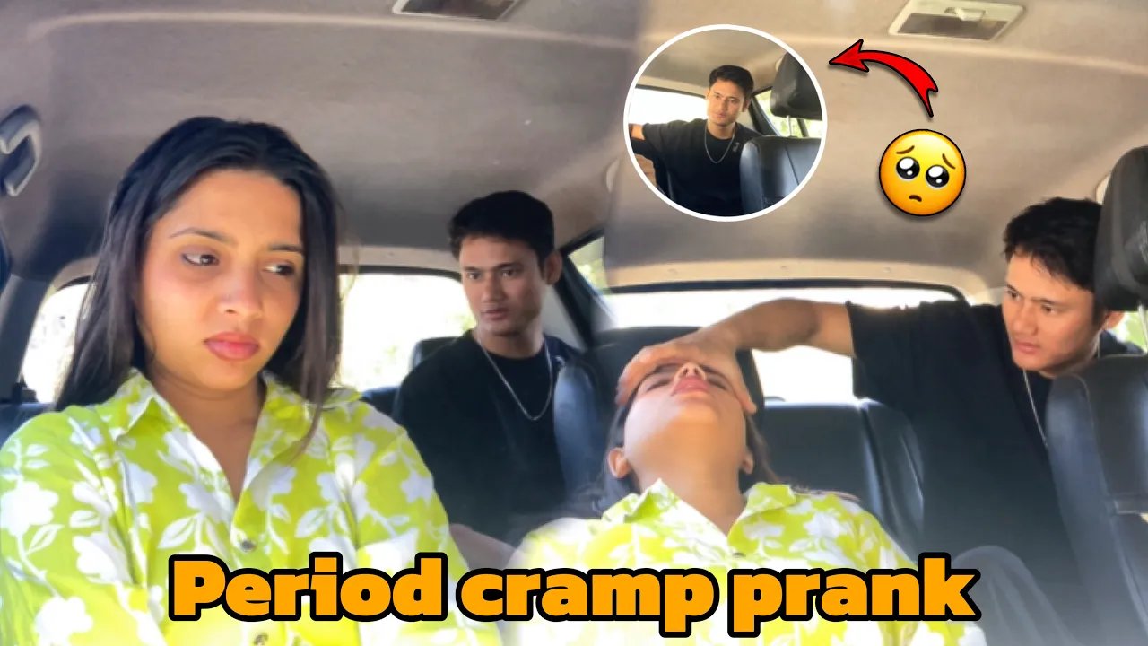 Period cramp prank on suru || Unexpected reac...