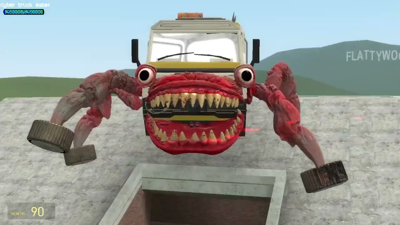 Building a Thomas Train Chased By Giant Cursed Thomas and Friends Family in Garry's Mod