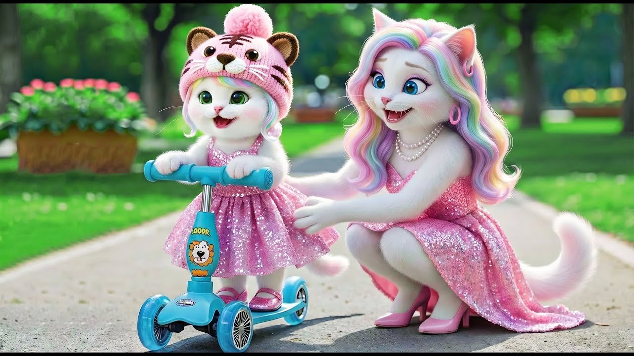 Mama Cat Works Hard on the Farm and Makes Tiger Hat For Kitten's Dream Come True 🐾🎩🐯 | AI Cat Story