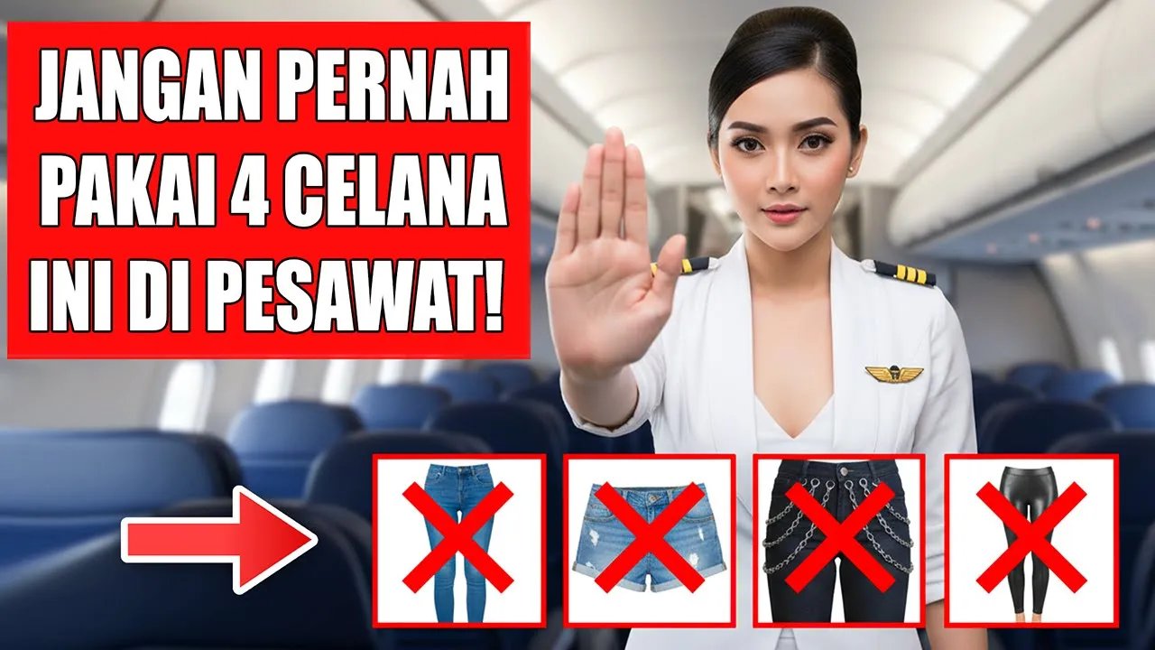 PRAMUGARI BONGKAR RAHASIA: Jangan Pernah Pakai 4 Celana Ini di Pesawat!