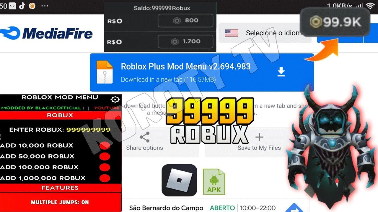 Roblox Mod Menu APK v2.694.983 Unlimited Robux Roblox Mod Apk Unlimited Robux 2025