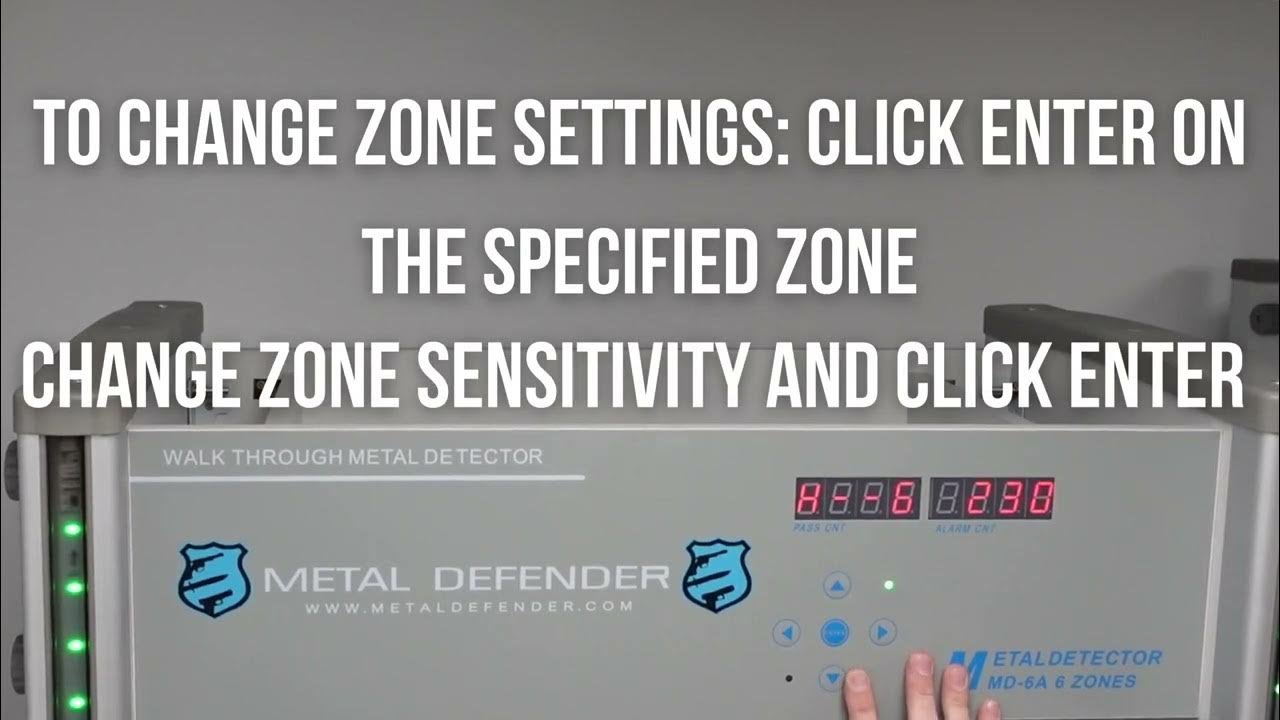 Change Zone Sensitivity for Each Individual Zone