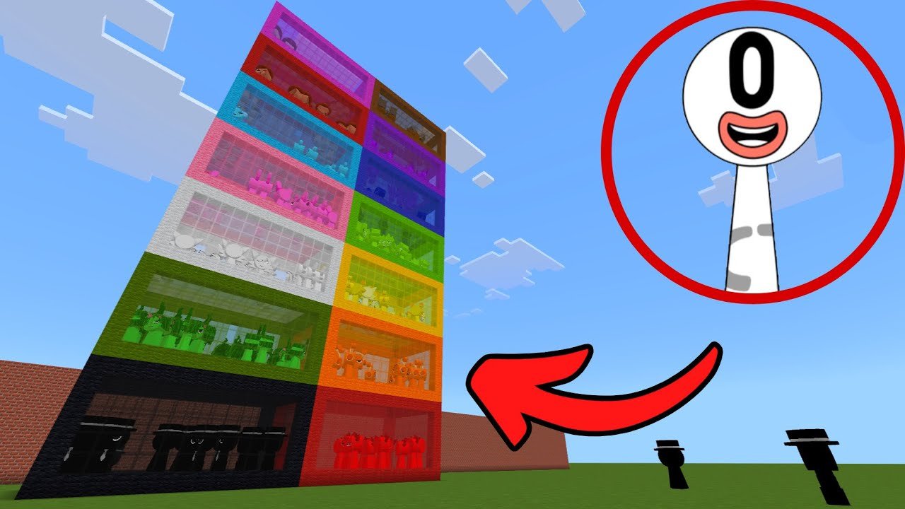 Sprunki OC Zero [from Numberblocks] added to Minecraft PE